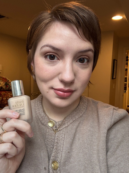 Allure social director Kassidy Silva wearing Estee Lauder Double Wear Foundation